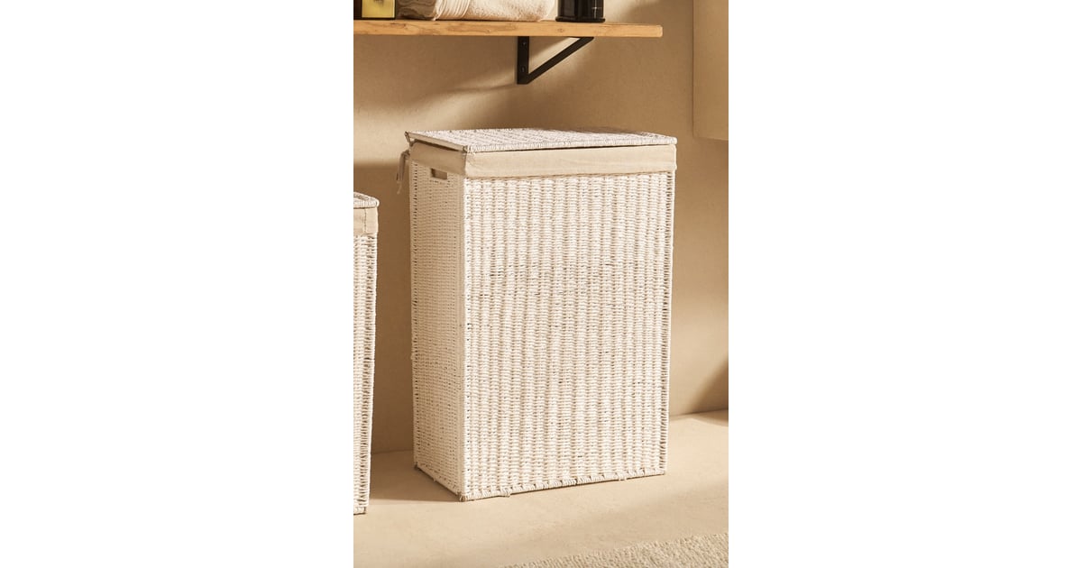 Best Basket Zara Home FabricLined Laundry Hamper Best Stylish
