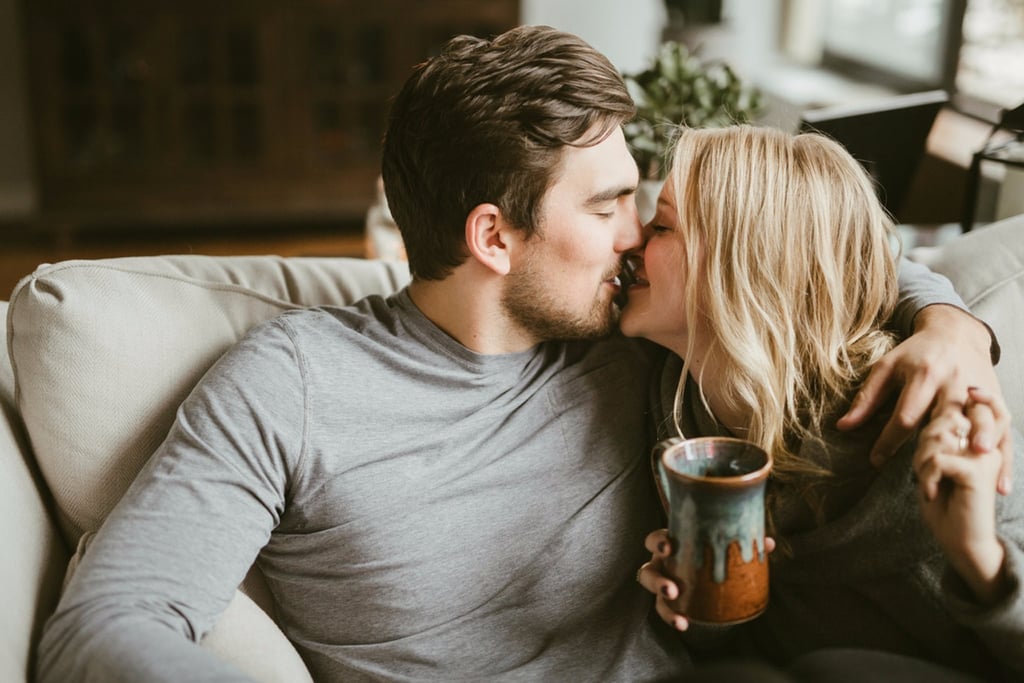 Cozy Apartment Engagement Photo Shoot
