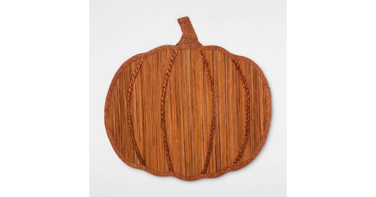 Pumpkin Shaped Placemat in Ginger Best Fall Decor From Target 2019
