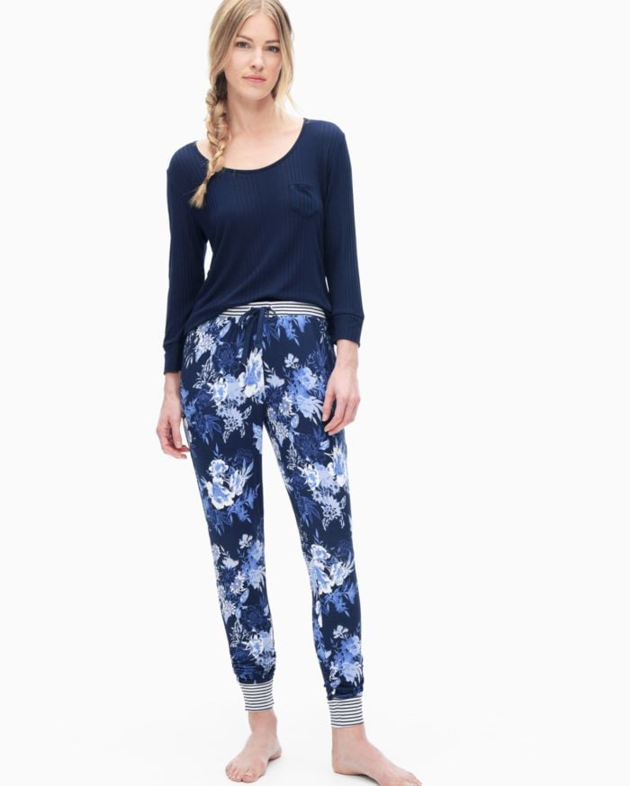 Splendid Floral Knit PJ Pant