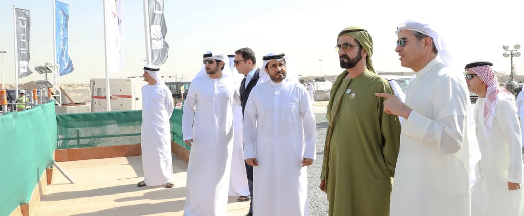 الشيخ محمد يزور برج خور دبي