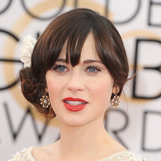 Zooey Deschanel's Hair and Makeup at Golden Globes 2014