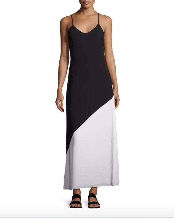 alice and olivia black slip dress