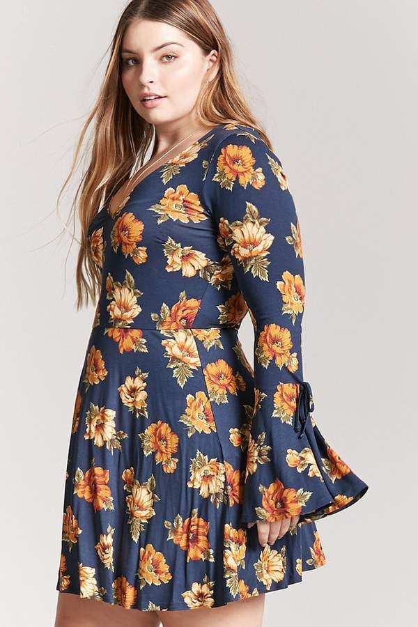 f21 floral dress