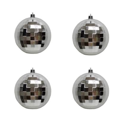 Silver Disco Ball Ornament Set by Ashland