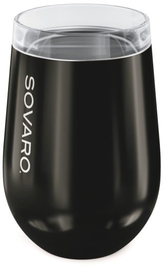Sovaro Double Wall Insulated Stemless Wine Glass