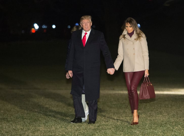 Melania Trump's Helmut Lang Leather Leggings