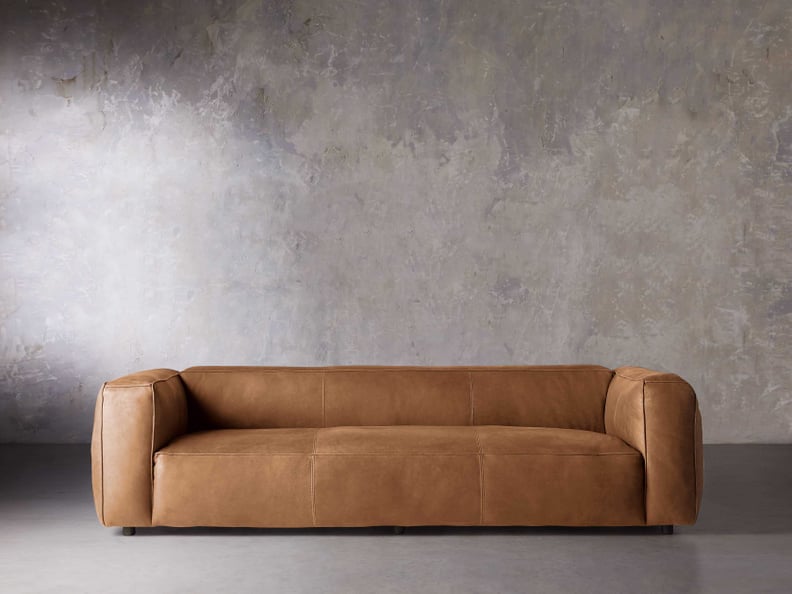 Best Leather Sofa: Arhaus Madrone Leather Sofa