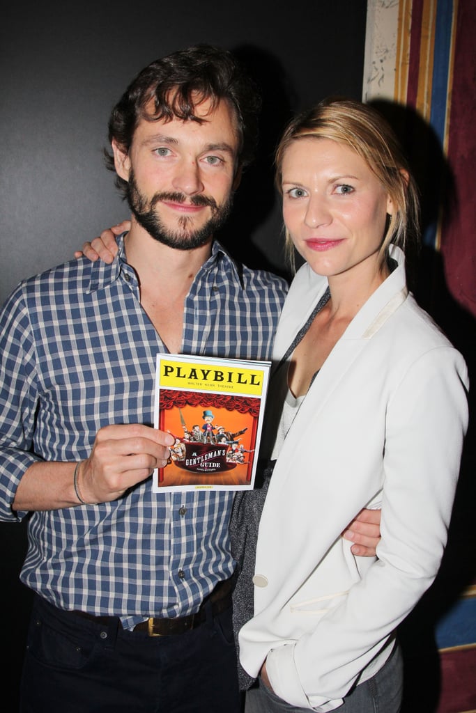 Hugh Dancy and his wife, Claire Danes, posed backstage on Monday at A Gentleman's Guide to Love and Murder in NYC.