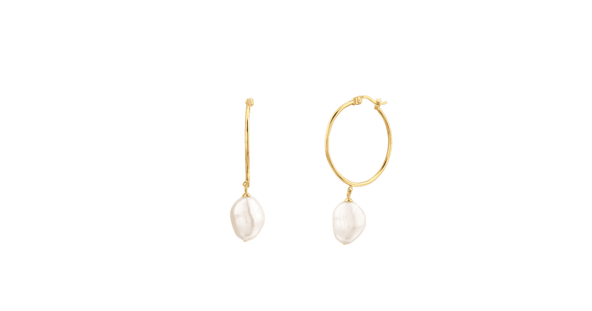 Pearl hoops mejuri clearance