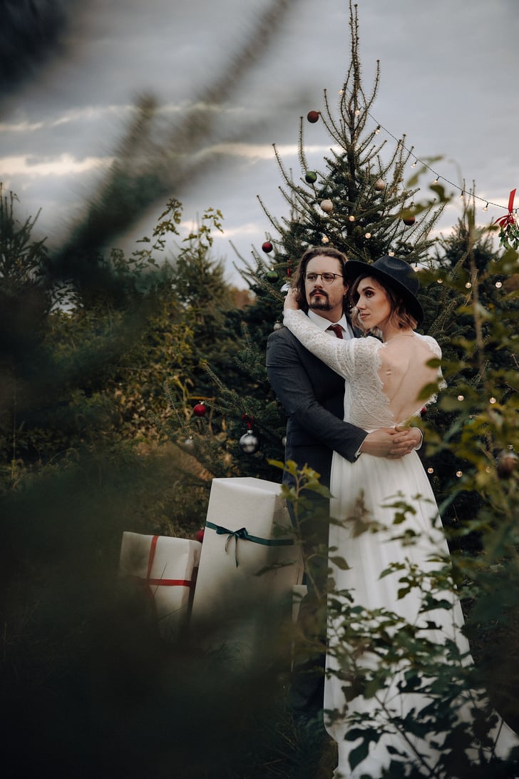 Inspiration For A Rustic Christmas Tree Farm Wedding Popsugar Love And Sex Photo 137