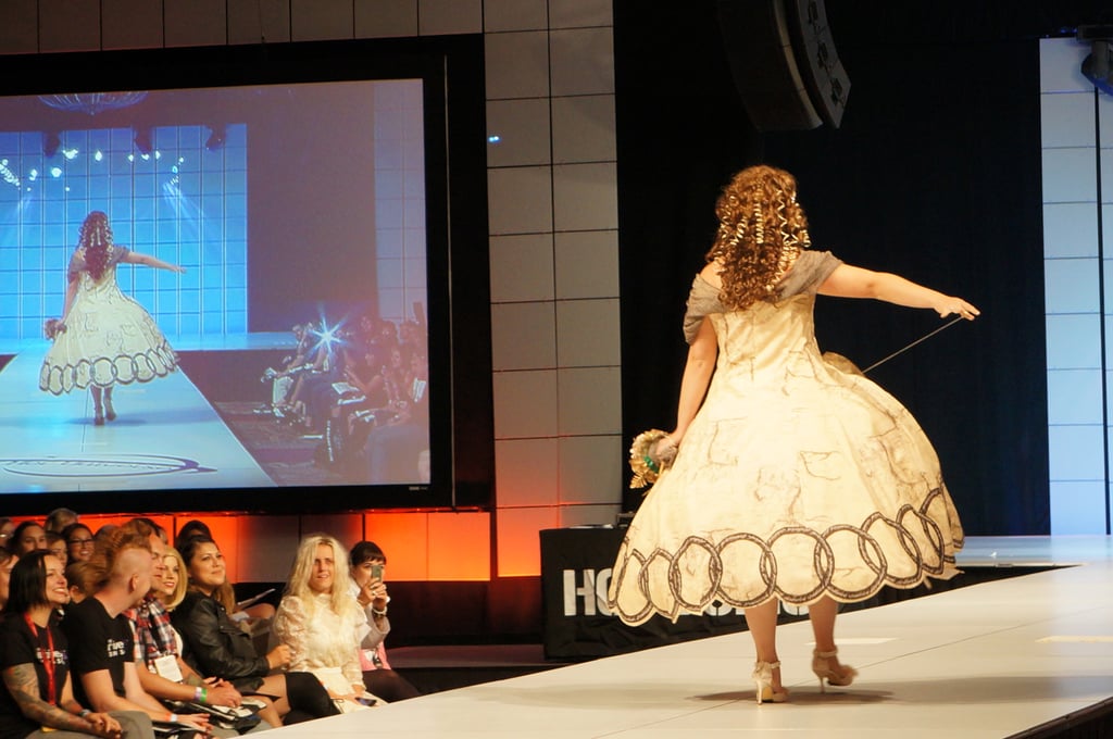 It had a little pull to reveal the Hobbit-esque trouser underneath.
Photo: Nicole Nguyen