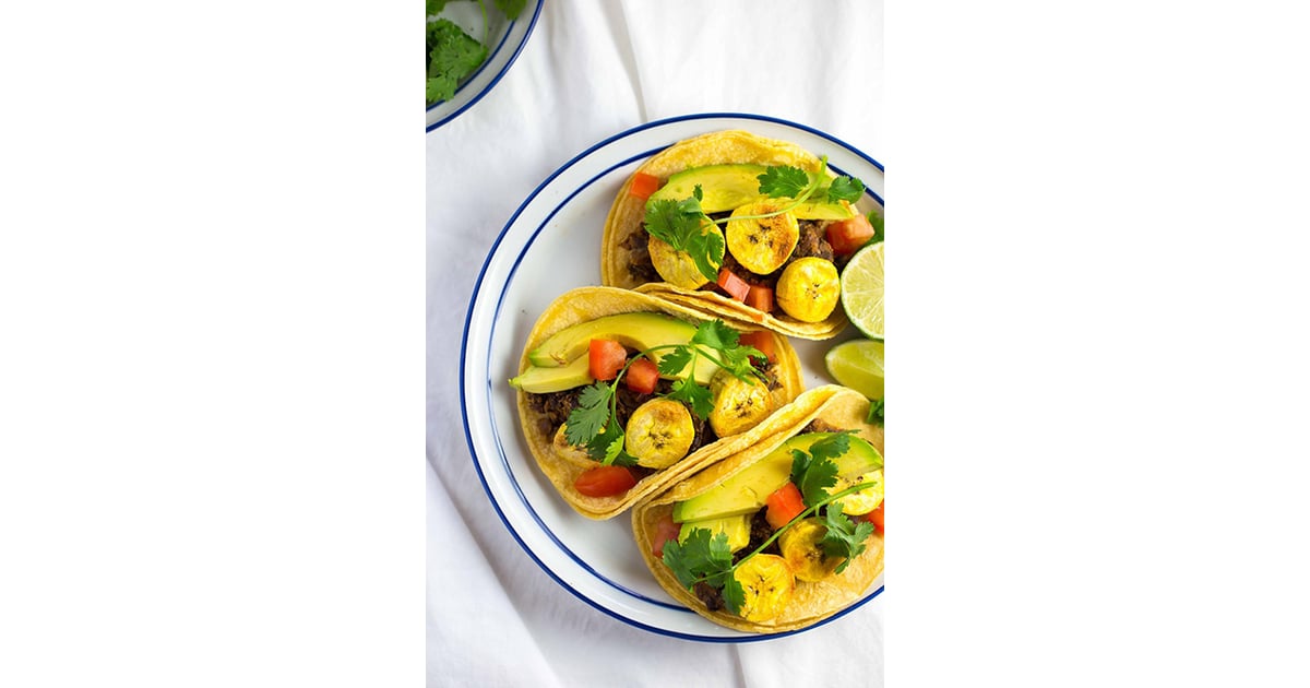 Black Bean and Baked Plantain Tacos Tacos With Ground Beef