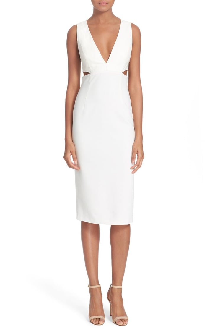 Alice + Olivia Riki Leather Body-Con Dress ($598) | Best White Dresses ...