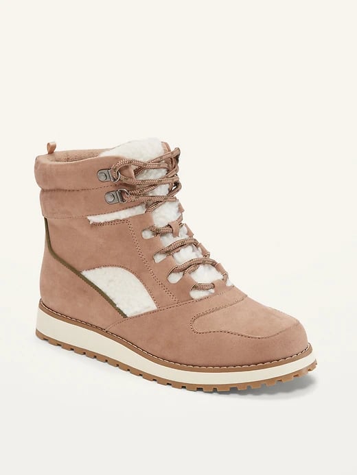 Old Navy Water-Repellent Faux-Suede Hiking Boots