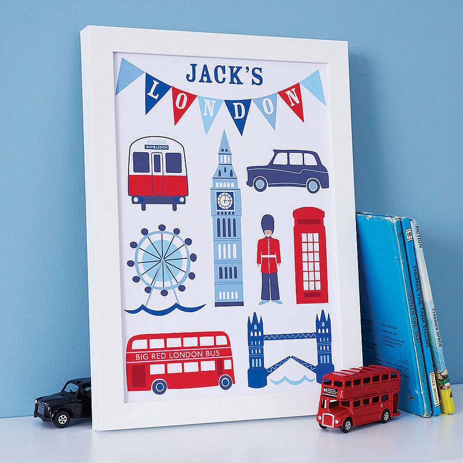 Sweet Home London's personalized London prints ($58) make a fun and modern addition to a little one's nursery.