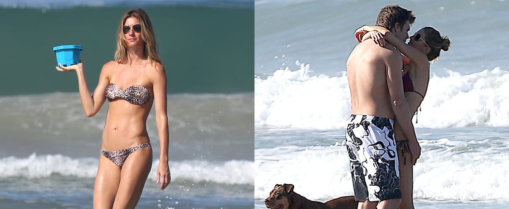 Gisele Bundchen and Tom Brady at the Beach Pictures 2014