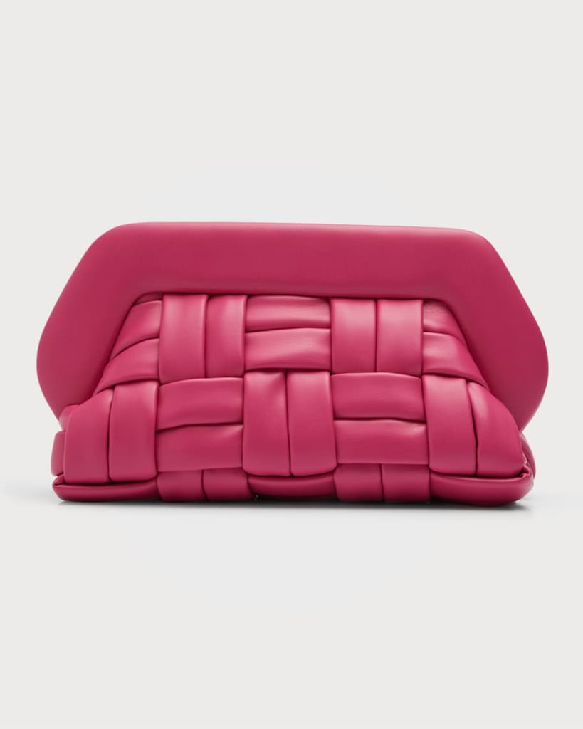 Themoir Bios Weaved Faux-Leather Clutch Bag