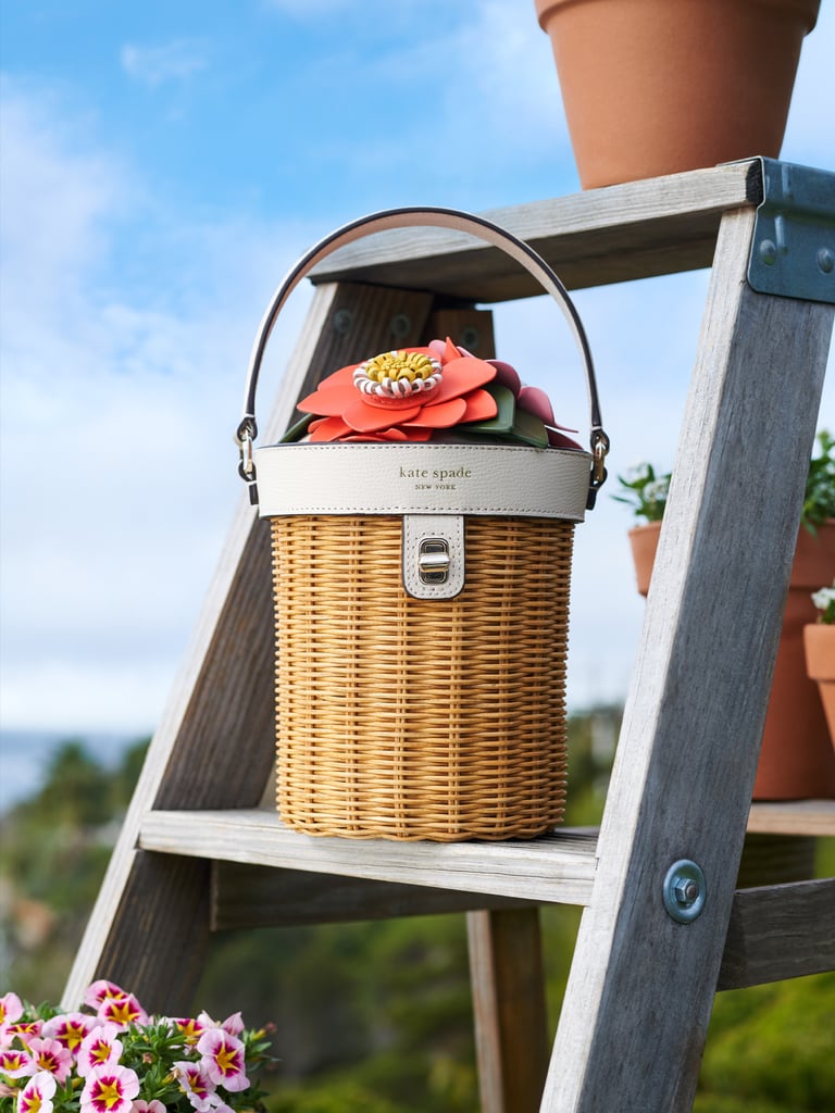 The Prettiest Basket: Kate Spade New York Petal Wicker Flower Pot Crossbody