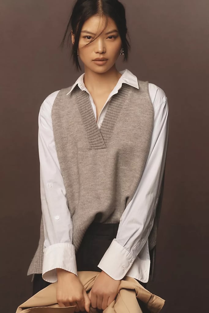 Best Relaxed Gray Sweater Vest