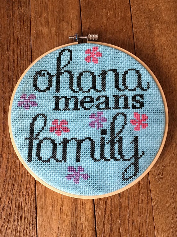Lilo and Stitch Embroidery Hoop