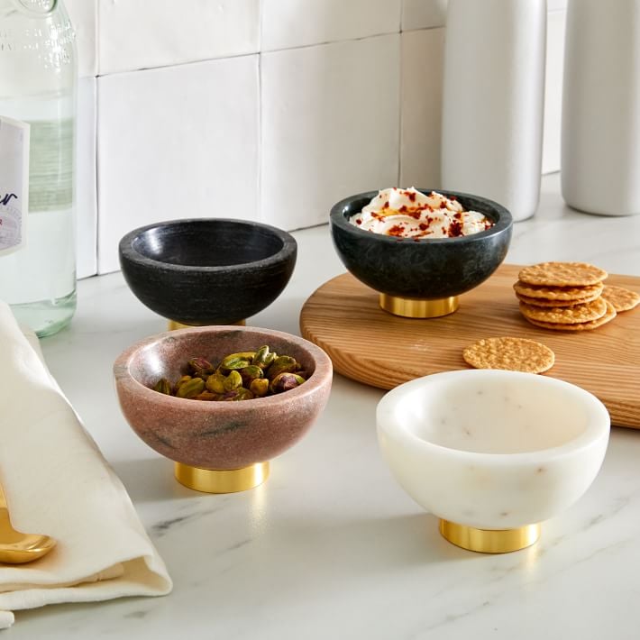 Useful, Pretty Bowls: West Elm Marble & Brass Dip Bowls