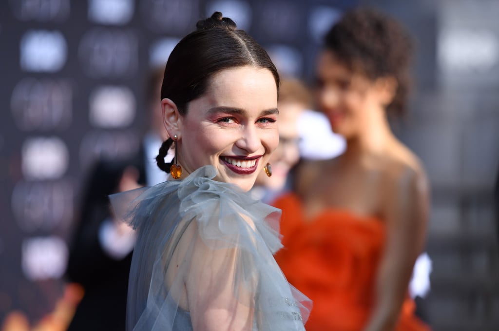 Emilia Clarke Braid Hairstyle Game of Thrones Premiere 2019