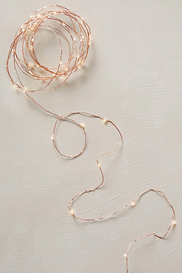 Aurora Copper String Lights Christmas Tree Decorating Ideas