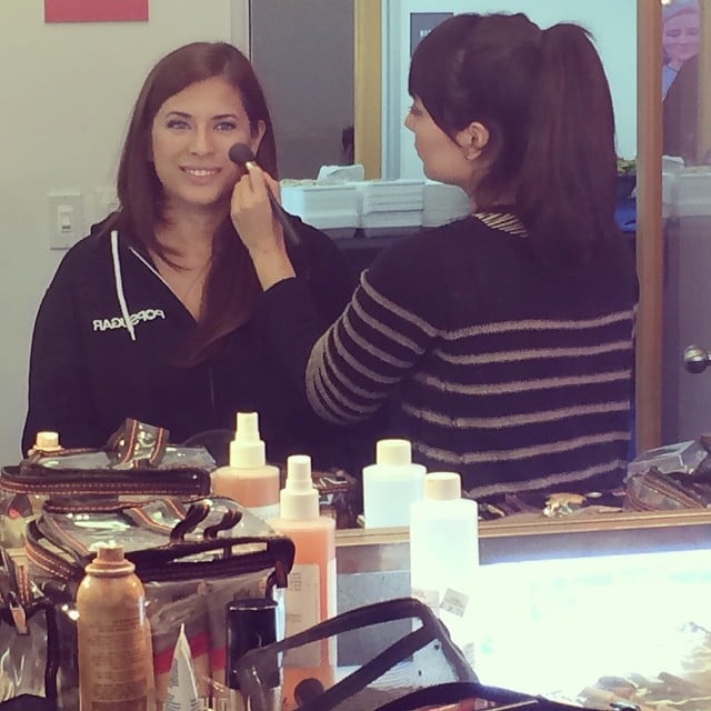 Entertainment editor Shannon Vestal got all glammed up for our live show.