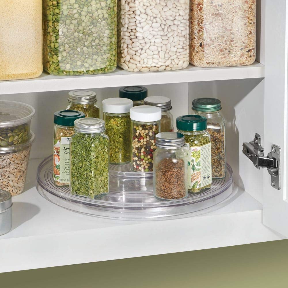 Lazy Susan Spice Rack Rotating Cabinet