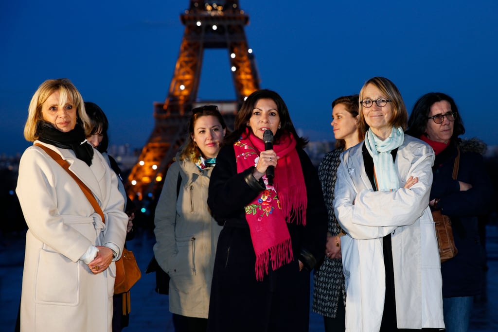 Eiffel Tower Paris Message on International Women's Day 2018