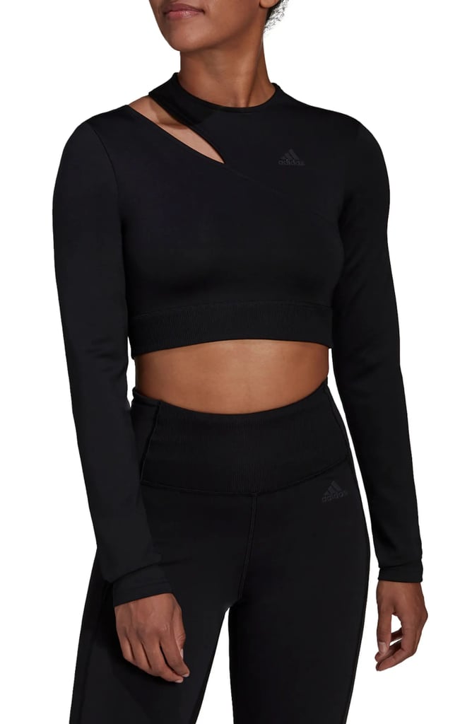 A Crop Top: Adidas Hyperglam Training Long Sleeve T-Shirt