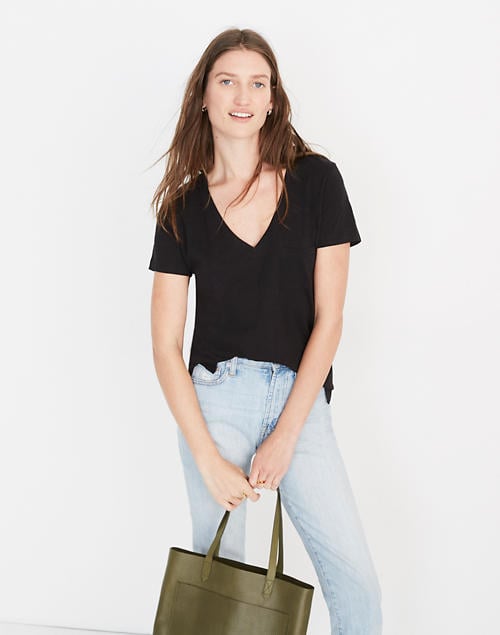 Madewell Whisper Cotton V-Neck Pocket Tee