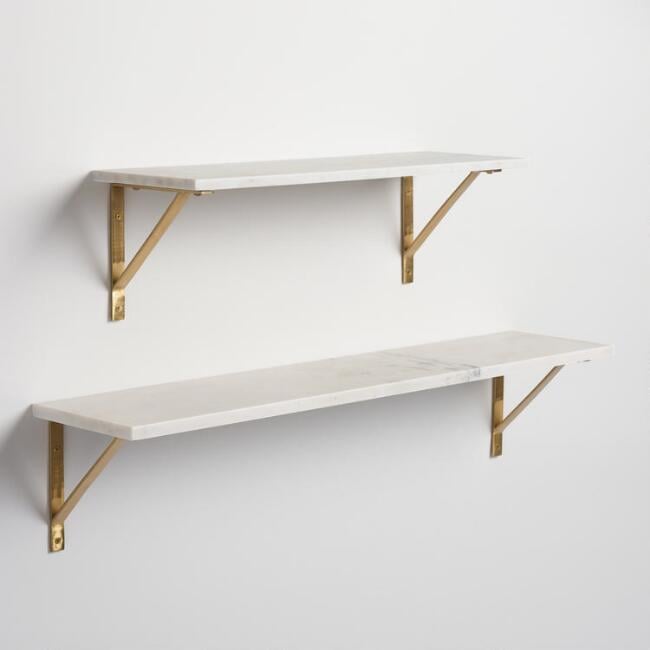 Angular Gold Metal Brackets