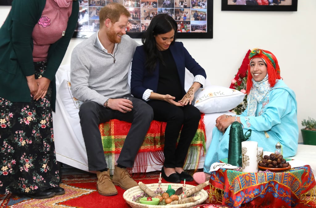 Meghan Markle Gets Henna Tattoo in Morocco Feb. 2019