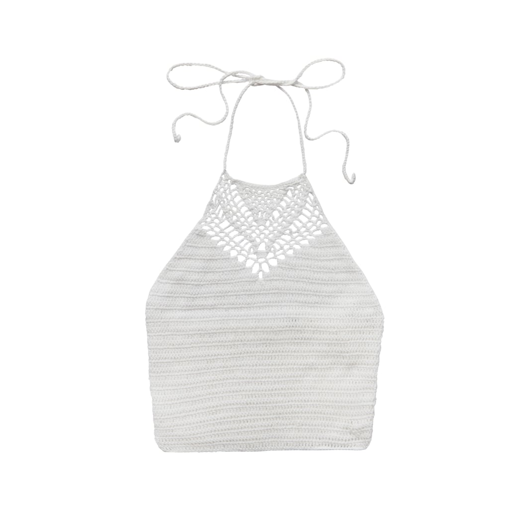 Erin Wasson San Antonio Crochet Halter Tank Top ($37)
