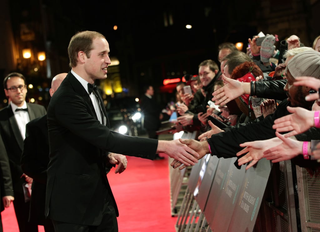 Prince William and Kate Middleton at the BAFTA Awards