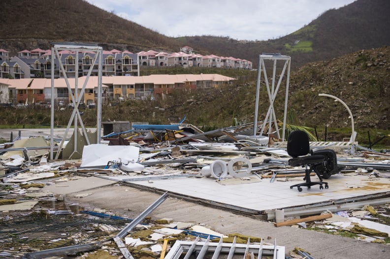 A look at the Concordia area of Saint-Martin on Sept. 7, post-Hurricane Irma.