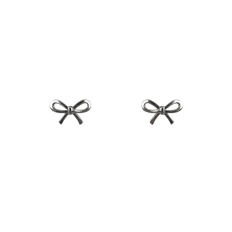 Tiffany & Co. Silver Bow Stud Earrings