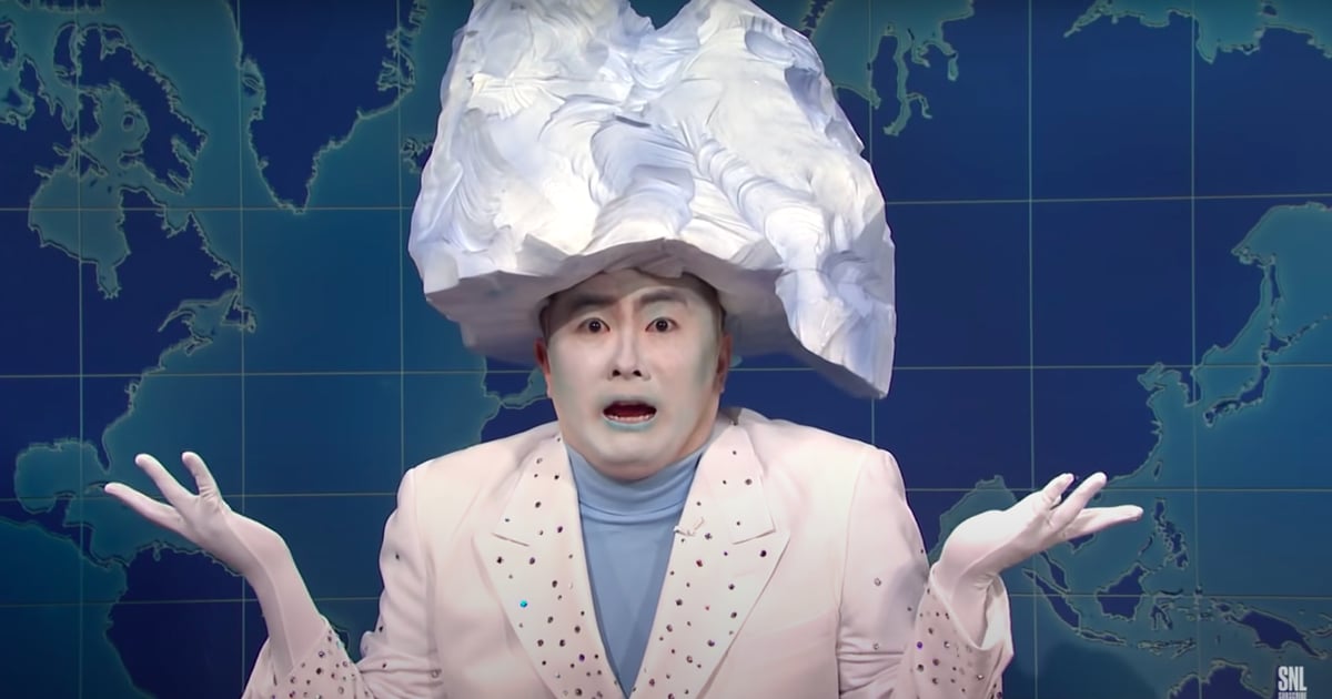 Watch Bowen Yang As Titanic Iceberg On Snl S Weekend Update Popsugar Entertainment Uk