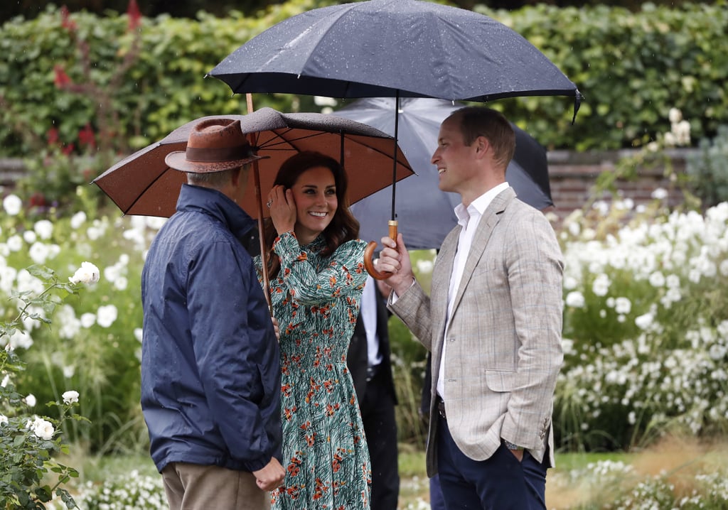 William and Harry at Princess Diana Garden Kensington Palace
