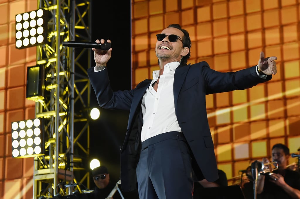 Marc Anthony performing some of his hit songs.