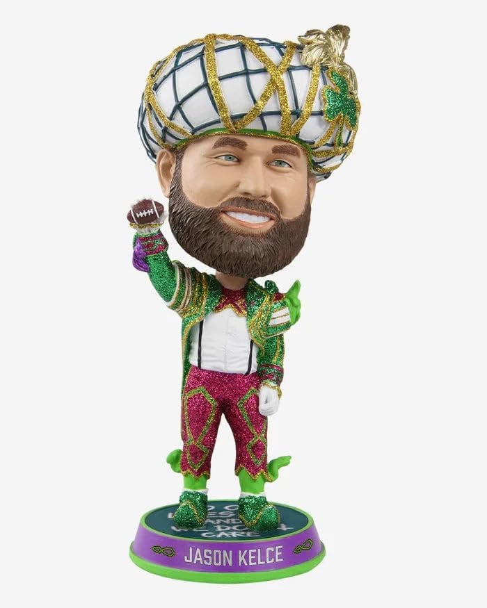 Jason Kelce Philadelphia Eagles Mummer Suit Bighead Bobblehead NFL