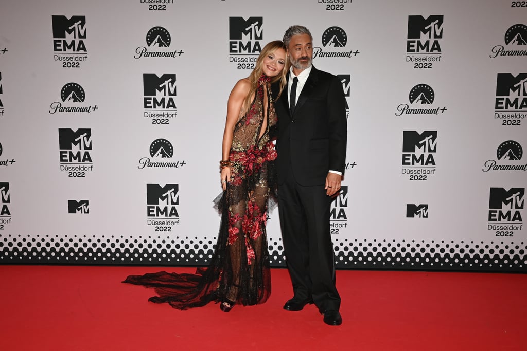 Rita Ora and Taika Waititi at the MTV EMAs 2022