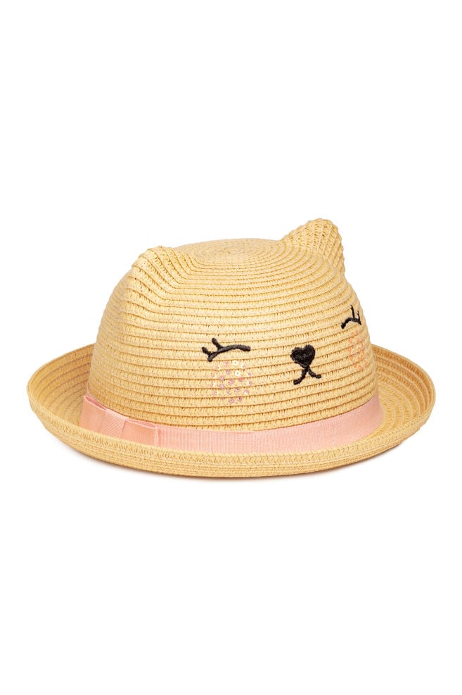 Straw Hat With Ears
