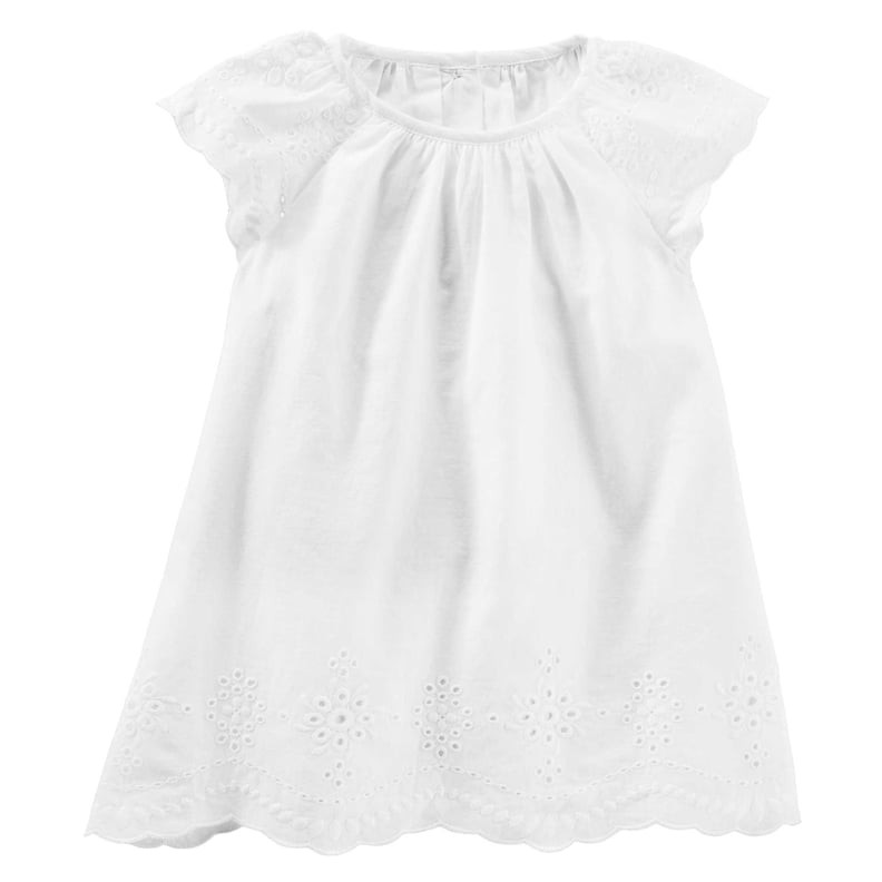Oshkosh Baby B'Gosh 2-Piece Eyelet Dress in White