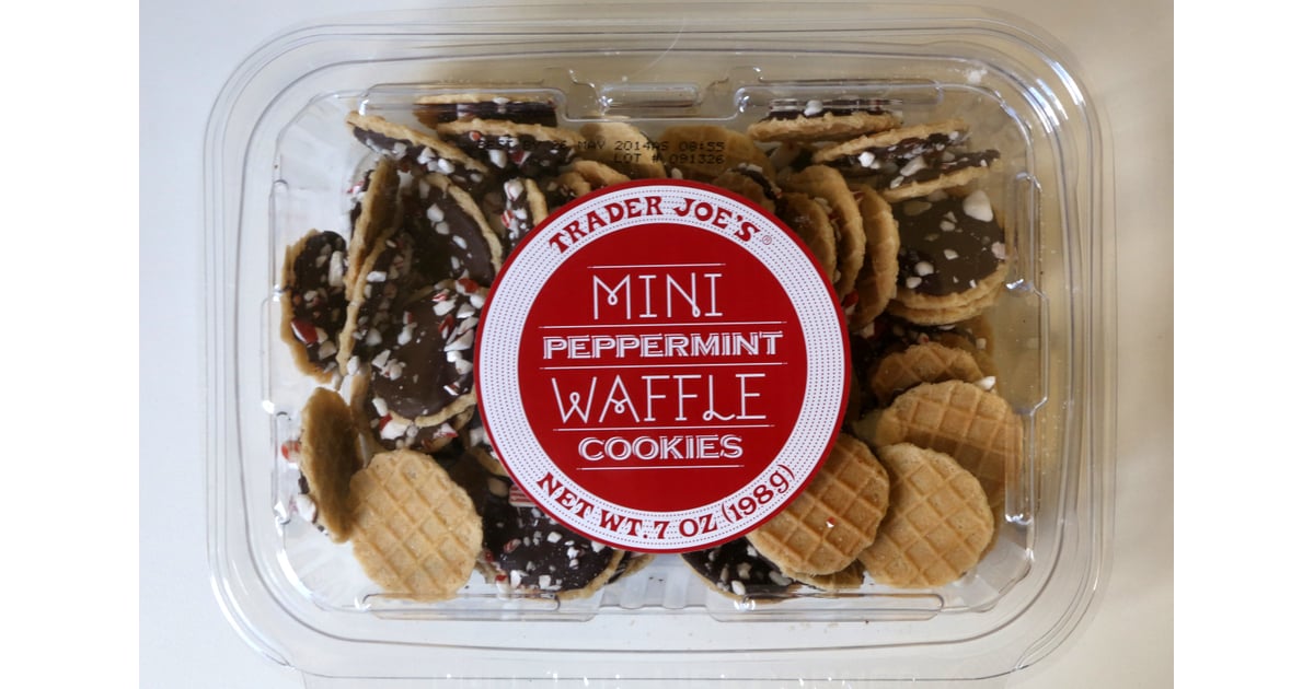 Trader Joe's Mini Peppermint Waffle Cookies Christmas Peppermint