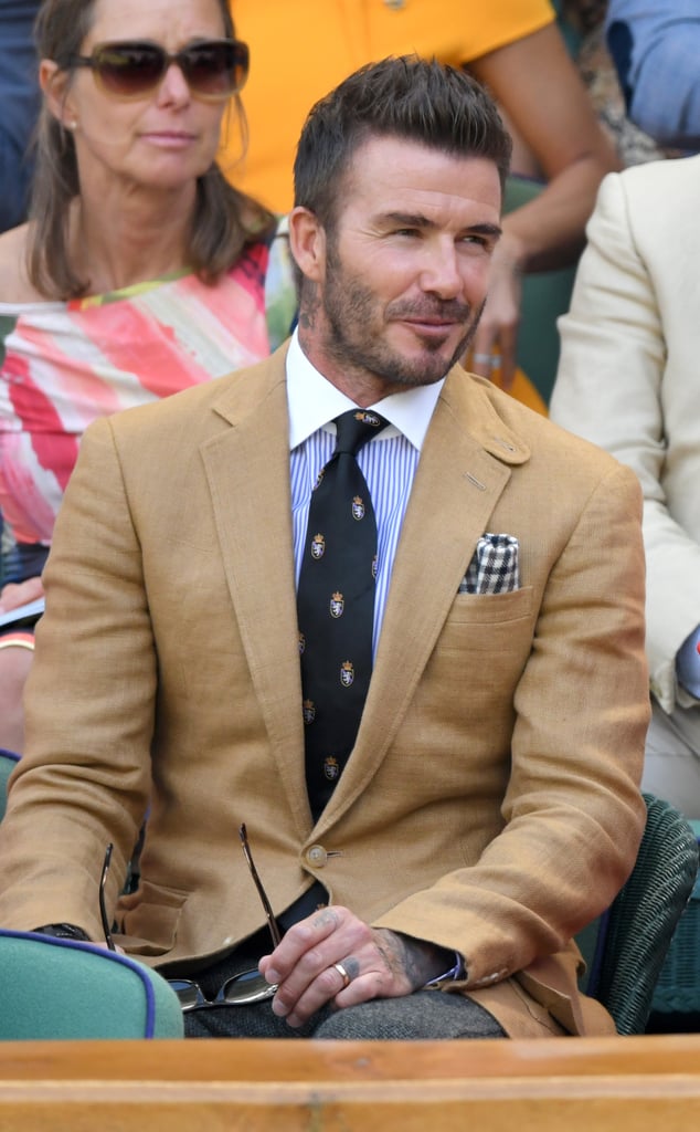 David Beckham and Claire Foy With Their Moms at Wimbledon