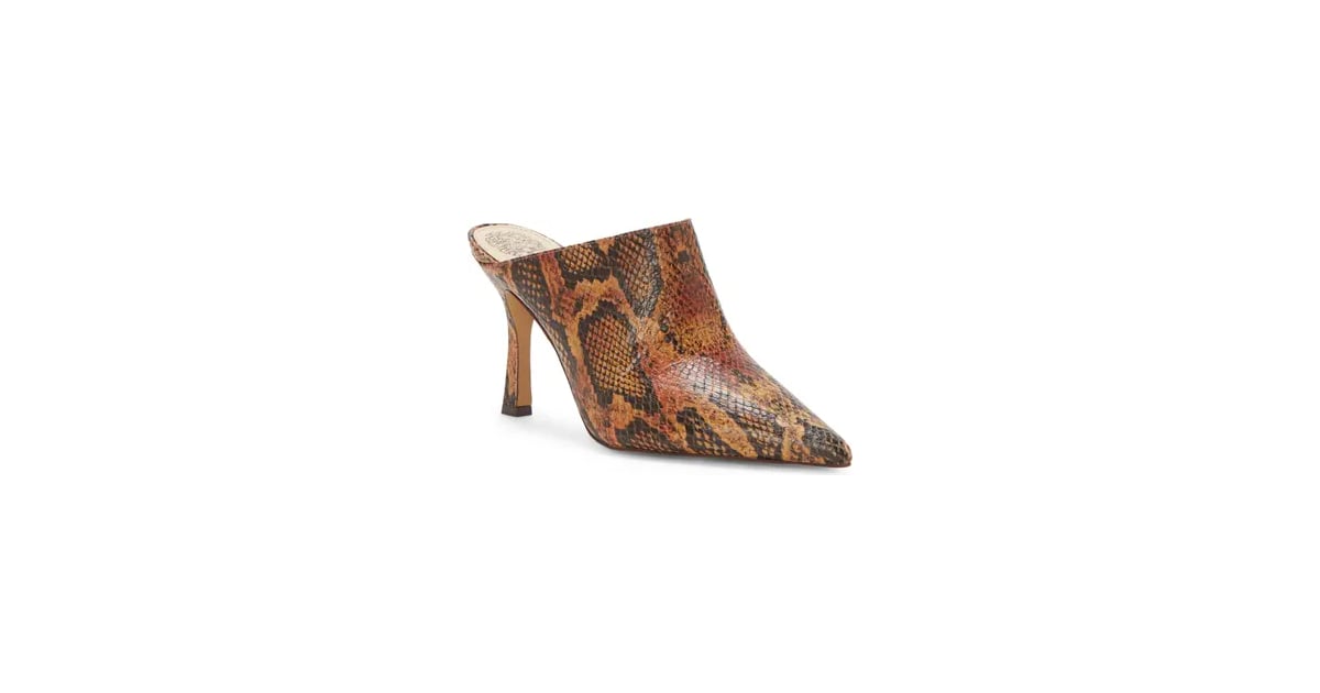 Vince snakeskin mules sale