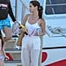 Selena Gomez's White Swimsuit With Buttons